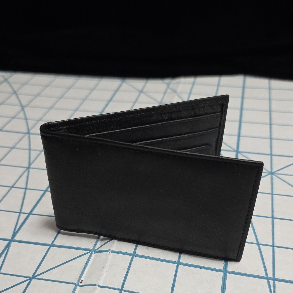 Fossil Men's Genuine Leather Black Wallet Bifold Credit Card Billfold ButterSoft